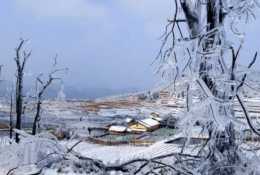 誰說廣東不下雪？這座小城冬日雪景美如畫，還被評為中國長壽之鄉