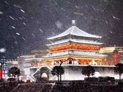 下雪後，這六座城市充滿了中國風。