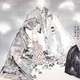 “當代美術人物”收藏界的熱寵，李昀蹊中國畫作品