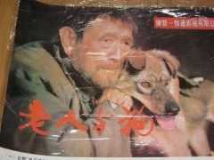 93年，他帶狗出演謝晉電影《老人與狗》，上映後人狗都被槍斃