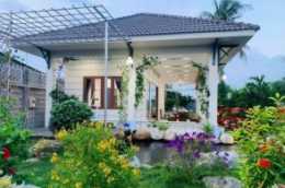老公給老婆一套房子，打造720平方米花園，像旅遊區一樣漂亮