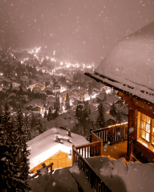 全世界的雪，都著急奔向瑞士的聖誕節