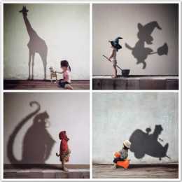 腦洞真大！藝術家用影子作畫，大人和孩子看完直呼奇妙！