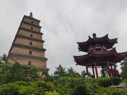 古老佛塔大雁塔：西安標誌性建築，是現存最早規模最大的唐代磚塔