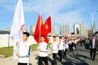 江蘇海安紫石中學舉行紀念紅軍長征勝利80週年暨七、八年級英烈祭奠