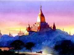 緬甸畫家的水彩和油畫，讓更多人瞭解佛教，這些畫作讓人大跌眼鏡！