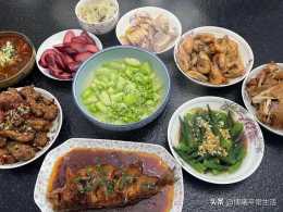 上海女子回婆婆家蹭飯，菜品精緻豐富，網友：想去家裡蹭飯