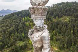貴州小縣耗資8600萬，打造世界最高苗族女神像，比自由女神高40米